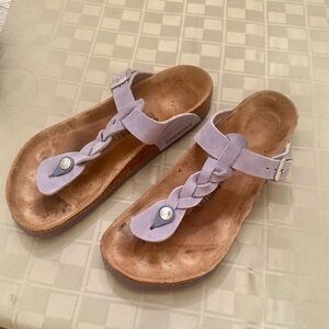 Birkenstocks in Gizeh style Nubuck suede